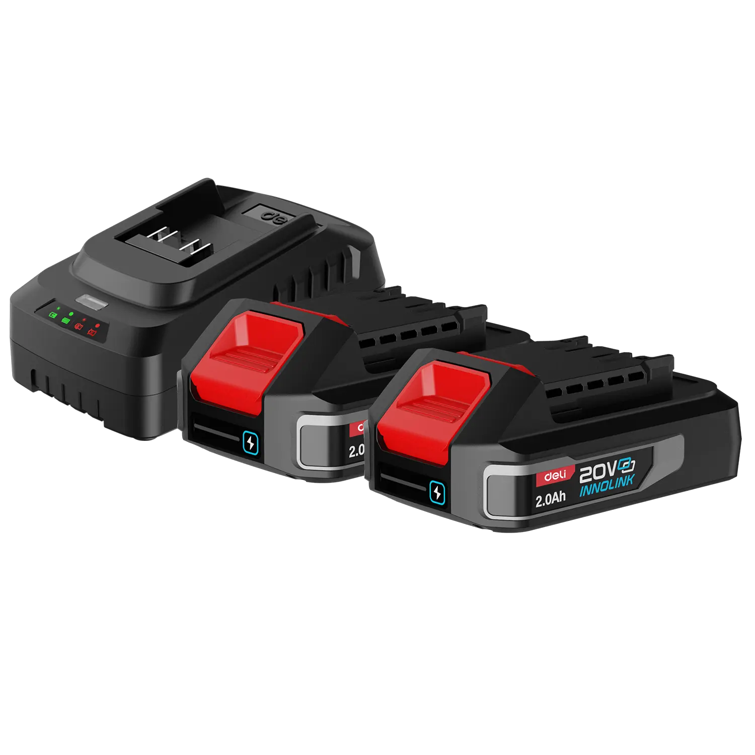 Lithium-ion battery and charger set